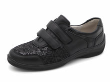 Afbeelding in Gallery-weergave laden, 121-99-006 Dames Klittenband Schoenen Comfort Waldlaufer 312H01-323-001 Zwart Wijdte H (3285)
