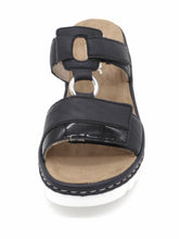 Afbeelding in Gallery-weergave laden, 163-79-002 Dames Open Slippers Mode Rieker V1396-14 Donkerblauw  (2981)
