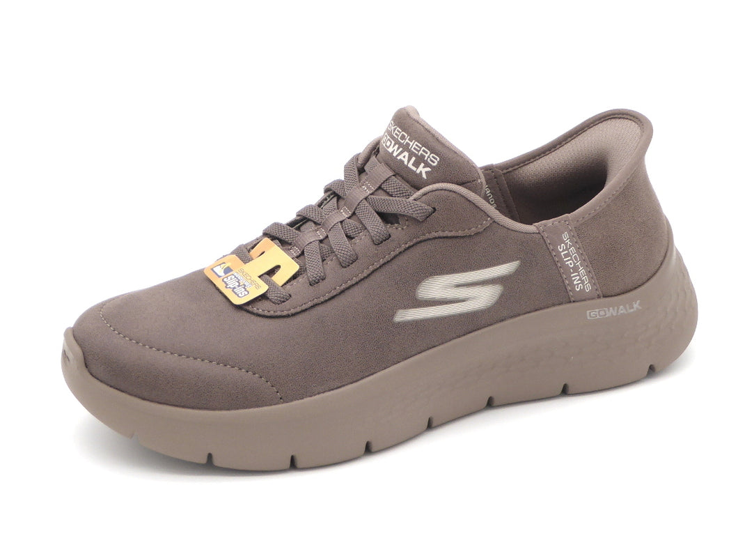 142-19-003 Dames Instappers Sportief Skechers Go Walk Flex-Mali 124837 BRN Donkerbeige  (3443)