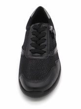 Afbeelding in Gallery-weergave laden, 131-99-031 Dames Veterschoenen  Comfort Sens 1421-12567-001 Kira 37 Zwart Wijdte K (3781)
