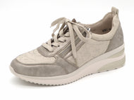 133-15-021 Dames Veterschoenen  Sneaker Remonte D2401-61 Middenbeige Wijdte G (2951)