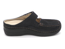 Afbeelding in Gallery-weergave laden, 181-79-005 Dames Pantoffel-Muilen Leer Wolky Roll Slipper 0622713-800 Donkerblauw  (3395)
