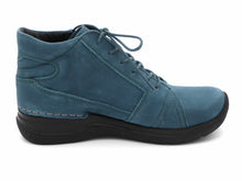 Afbeelding in Gallery-weergave laden, 172-75-003 Dames Hoge Schoenen Boot Plat Wolky Why 0660611-880 Middenblauw  (3388)
