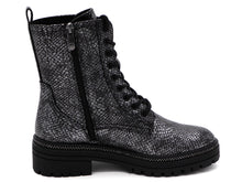 Afbeelding in Gallery-weergave laden, 172-89-007 Dames Hoge Schoenen Boot Plat Marco Tozzi 25202-987 Donkergrijs  (3371)
