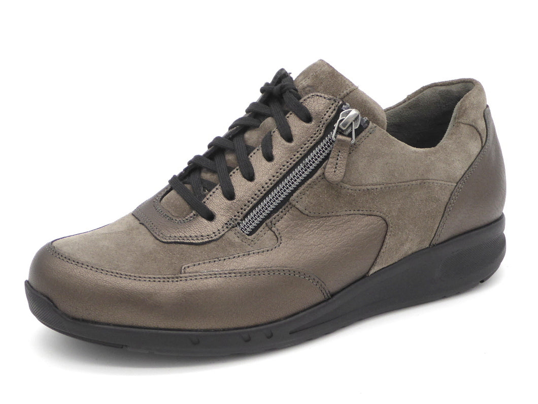 131-89-004 Dames Veterschoenen  Comfort Durea Go 6260-688-1122 Donkergrijs Wijdte K (2791)