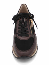 Afbeelding in Gallery-weergave laden, 133-29-002 Dames Veterschoenen  Sneaker Rieker 49010-25 Donkerbruin Wijdte H (3315)
