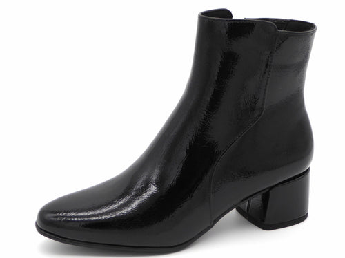 171-95-001 Dames Hoge Schoenen Boot Hak Marco Tozzi 25302-018 Zwart Lak  (3373)