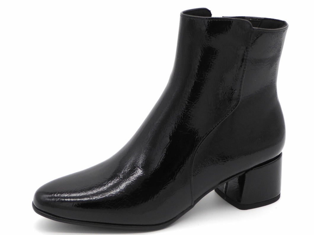 171-95-001 Dames Hoge Schoenen Boot Hak Marco Tozzi 25302-018 Zwart Lak  (3373)