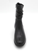 Afbeelding in Gallery-weergave laden, 174-99-006 Dames Hoge Schoenen Laars Plat Jana 25721-001 Zwart Wijdte H (3355)

