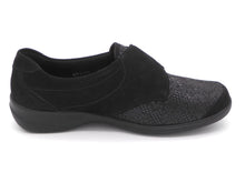 Afbeelding in Gallery-weergave laden, 121-99-010 Dames Klittenband Schoenen Comfort Waldlaufer M54306-217-001 Zwart Wijdte M (3287)
