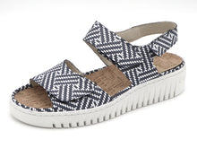 Afbeelding in Gallery-weergave laden, 151-79-006 Dames Sandalen Comfort Waldlaufer 955001-107-217 Donkerblauw Wijdte H (3502)
