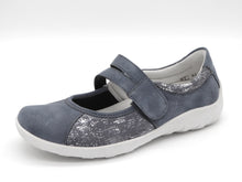 Afbeelding in Gallery-weergave laden, 113-75-003 Dames Bandschoenen Mode Remonte R3510-13 Middenblauw  (3537)
