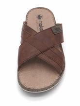 Afbeelding in Gallery-weergave laden, 263-25-010 Heren Open Slippers Mode Rieker 21082-24 Middenbruin  (3568)
