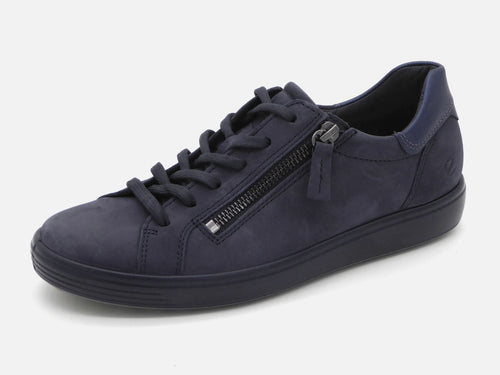 132-79-007 Dames Veterschoenen  Sportief Ecco Soft 7 / 490553-61332 Donkerblauw  (3379)
