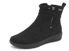 Afbeelding in Gallery-weergave laden, 172-99-066 Dames Hoge Schoenen Boot Plat Jana 26497-007 Zwart Wijdte H (3358)
