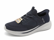 242-79-015 Heren Instappers Sportief Skechers Slade Caster 210889 NVY Donkerblauw  (3649)