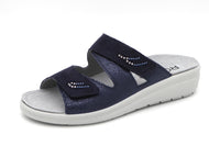 161-75-002 Dames Open Slippers Comfort Rohde 5729-56 Middenblauw  (2999)