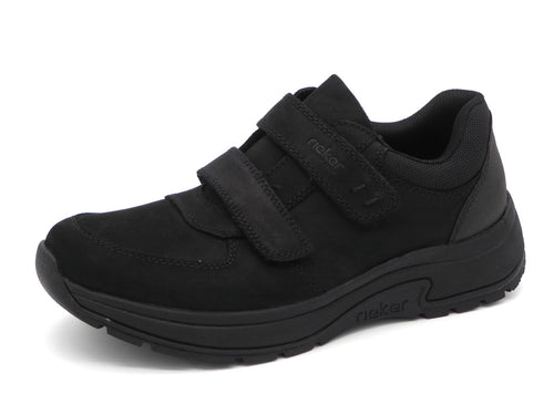 222-99-008 Heren Klittenband Schoenen Sportief Rieker 11051-00 Zwart Wijdte H (3320)