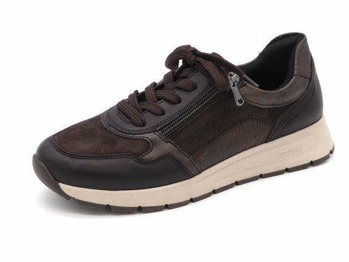 133-29-001 Dames Veterschoenen  Sneaker Remonte D2G05-25 Donkerbruin  (3330)