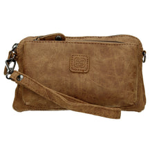 Afbeelding in Gallery-weergave laden, 95-66095-010 Lederwaren Dames Schoudertas Klein Enrico Benetti 66095-010 Donkerbeige  (1168)
