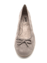 Afbeelding in Gallery-weergave laden, 143-85-002 Dames Instappers Ballerina Jana 22164-231 Middengrijs Wijdte H (3480)
