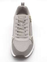 Afbeelding in Gallery-weergave laden, 132-19-002 Dames Veterschoenen  Sportief Skechers Uno Metallic Sliders 177873 TPE Donkerbeige  (3641)
