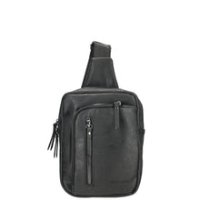 Afbeelding in Gallery-weergave laden, 95-66922-001 Lederwaren Dames Schoudertas Klein Enrico Benetti 66922-001 Zwart  (1033)
