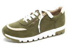 Afbeelding in Gallery-weergave laden, 133-63-006 Dames Veterschoenen  Sneaker Jana 23767-727 Donkergroen Wijdte H (246)
