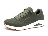 232-69-001 Heren Veterschoenen Sportief Skechers Uno Stand on Air 52458 OLV Donkergroen  (2396)