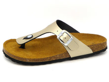 Afbeelding in Gallery-weergave laden, 164-11-001 Dames Open Slippers Teenslippers Lily Fashion 27-218 Lichtbeige  (618)
