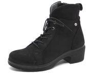 171-99-024 Dames Hoge Schoenen Boot Hak Wolky Midi 0278011-000 Zwart  (1878)