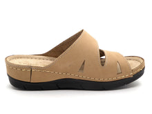 Afbeelding in Gallery-weergave laden, 161-15-002 Dames Open Slippers Comfort Marco Tozzi 27512-341 Middenbeige  (2470)
