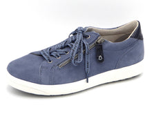 Afbeelding in Gallery-weergave laden, 133-73-001 Dames Veterschoenen  Sneaker Jana 23611-802 Middenblauw  (1752)
