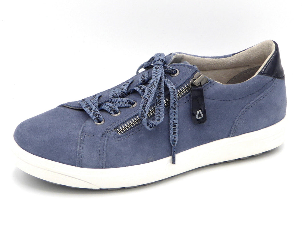 133-73-001 Dames Veterschoenen  Sneaker Jana 23611-802 Middenblauw  (1752)