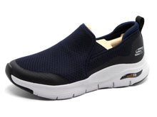 Afbeelding in Gallery-weergave laden, 242-79-005 Heren Instappers Sportief Skechers Arch Fit Banlin 232043 Donkerblauw  (2113)
