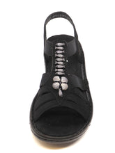 Afbeelding in Gallery-weergave laden, 153-99-012 Dames Sandalen Mode Rieker 60806-00 Zwart  (2486)
