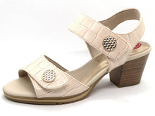 Afbeelding in Gallery-weergave laden, 104-11-001 Dames Hakschoenen Sandalette Jana 28328-422 Lichtbeige Wijdte H (381)
