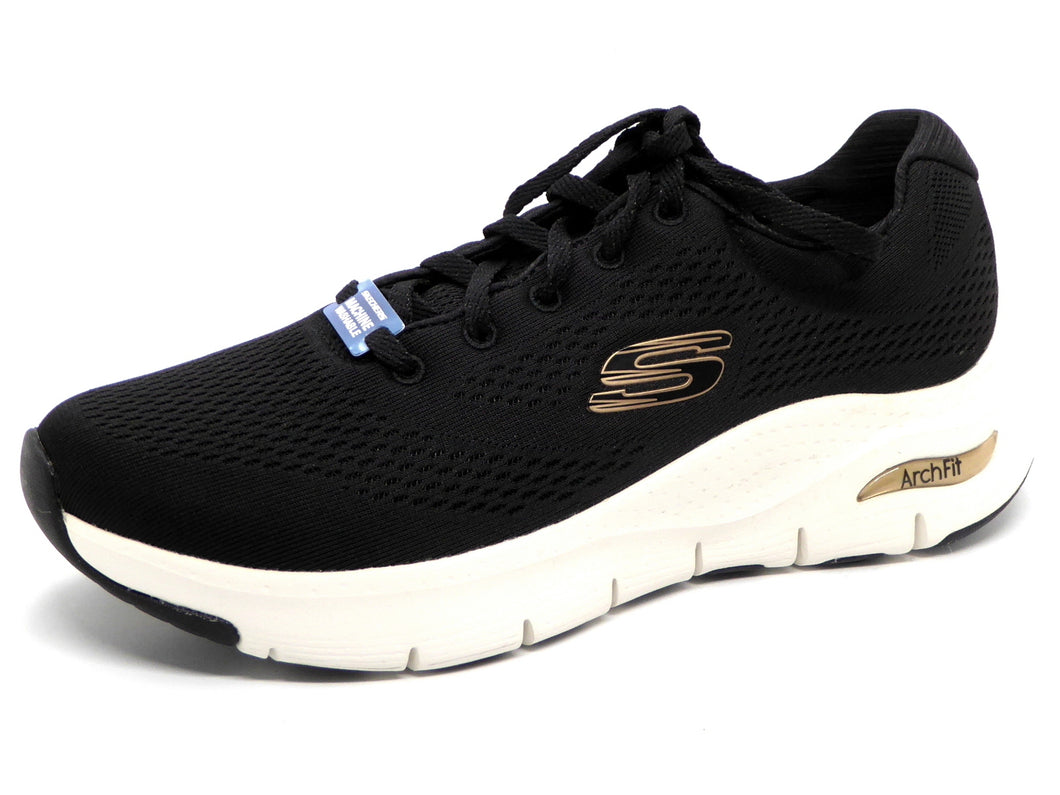 132-93-005 Dames Veterschoenen  Sportief Skechers Arch Fit 149057 BKRG Zwart  (1718)