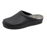 281-99-003 Heren Pantoffel-Muilen Leer Rohde 1515-90 Zwart Wijdte H (1334)